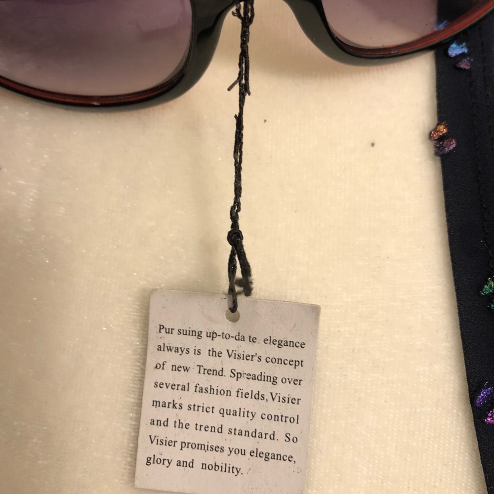 NEW RARE Vintage Versace Sunglasses Red Black WOW! - Picture 6 of 9